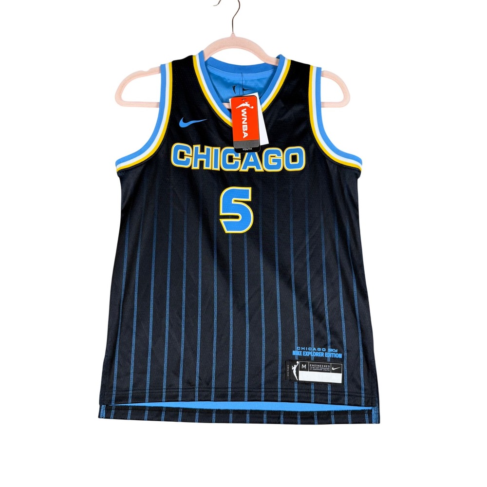 Nike Chicago Sky Angel Reese WNBA Explorer Youth Jersey Medium 10/12 Black